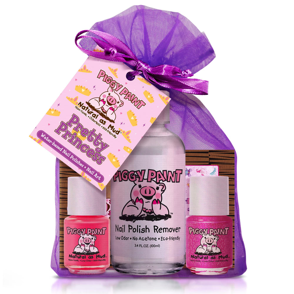 Piggy Paint Pretty Princess set includes two mini polishes for playful at-home manicure