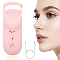 Piglulu heated eyelash curler quick-heat for fast morning lashes