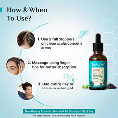 Pilgrim Hair Growth Serum texture is lightweight and fast-absorbing