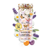 Pink Sky Grass Roots Bath Oil Beads front view with lavender aroma for daily relaxation