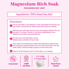 Pink Stork postpartum care kit sitz bath image emphasizes recovery and gentle cleansing.