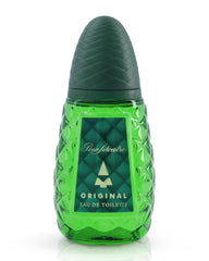 Pino Silvestre Original bottle-front conveys timeless masculine style for evening wear.