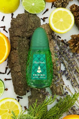 Pino Silvestre Original top-notes bergamot and lemon create a fresh morning impression.