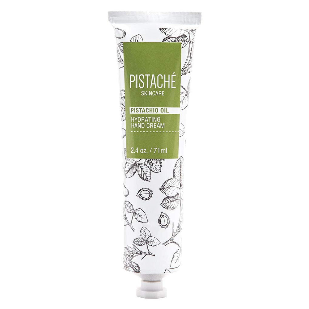 Pistaché Skincare pistachio oil hand cream bottle delivering rich hydration