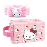 Bolsa de maquillaje Piurlzw en cuero PU, diseño compacto para viajes y organización.