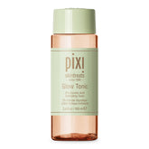Pixi Glow Tonic bottle close-up highlighting glycolic exfoliation for radiant skin