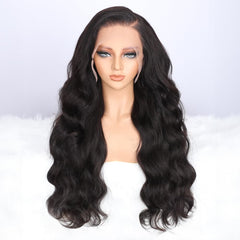 Pizazz 24-inch lace front wig close-up shows seamless HD lace for natural blend