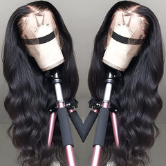 Pizazz Brazilian body-wave 20-inch wig with natural texture and fullness