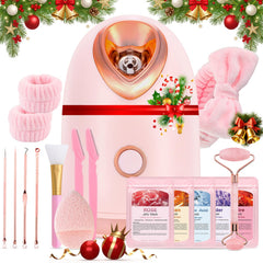 PJordo facial-steamer kit packaging highlights a gift-ready set for skincare lovers.