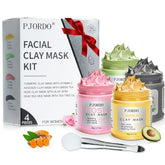 Mascarilla de arcilla de cúrcuma y vitamina C de Pjordo para iluminar la piel.