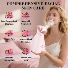 Pjordo nano-ionic steamer mist softens debris for better absorption