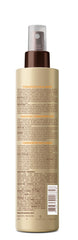 Placenta Life Keratin Heat Protector hair straightener usage shows smoother, hydrated strands during styling