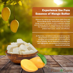 Close-up of Mango Butter ingredients and natural emollients from Plant Guru