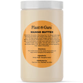 Plant Guru Mango Butter jar 32oz provides pure, nourishing skin-softening butter