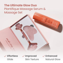 Plantifique face roller used with oil for refined pores and smoother skin texture.