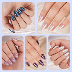 Plauva cat eye nails thin rear edge fit aids natural cuticle alignment.