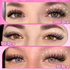 Pleell Fluff Lash Extension Clusters deliver wispy volume for dramatic daily wear