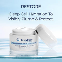 Plexaderm Daily Face Moisturizer fragrance-free formula ideal for sensitive skin hydration.
