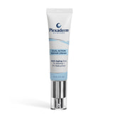 Plexaderm Dual Action Repair Neck Cream bottle promotes smoother neck skin.