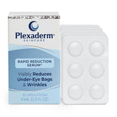 Plexaderm Rapid Reduction Eye Serum bottle close-up highlighting sleek packaging and quick-use convenience