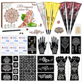 PllusJoys kit de plantillas de tatuaje temporal para diseños detallados