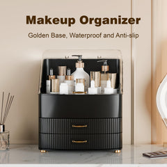 Plukers makeup organizer is waterproof and easy to wipe clean in bathrooms.