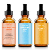 Plus1HEROLABS facial skin care set packaging, ideal gift for radiant at-home skincare.