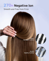 PLUZZ hair dryer ionic balance reducing static for smoother hair