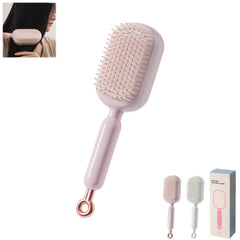 PMDYBY retractable cushion massage comb extended view for on-the-go styling.