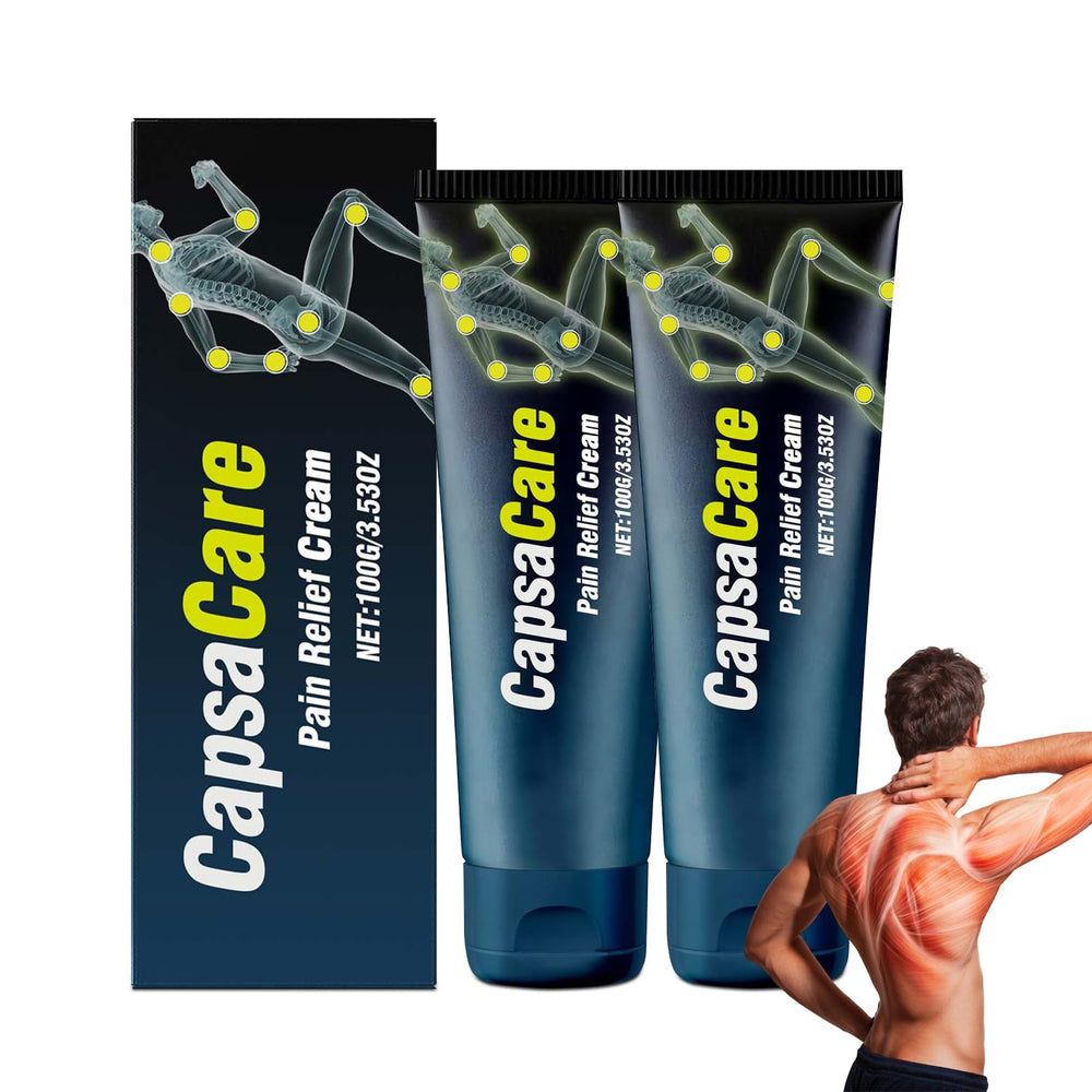 Pnylqo Capsacare Neuropathy Cream packaging demonstrates portable on the go relief.