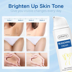 Pobemy application scene shows smooth texture for even-toned skin.