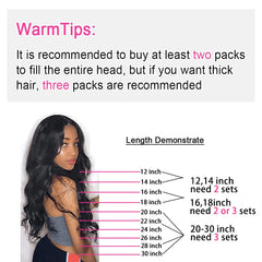 Pobokix body wave 28mm clips demonstrate comfortable, durable attachment