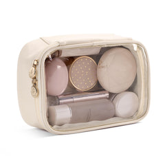 Pocmimut makeup bag small clear TSA-approved design for quick security checks.