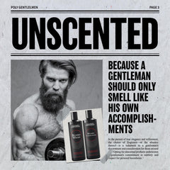 Polished Gentleman growth oil tea tree drops showcases nourishing ingredients that support healthy beard strength.