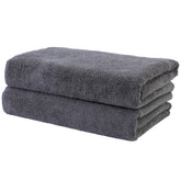 POLYTE professional quick dry microfiber towel in dark gray packaging highlights fast absorption
