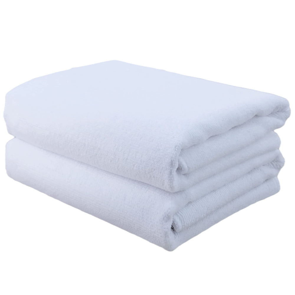 POLYTE professional quick-dry microfiber towel folded, soft and absorbent for fast styling.