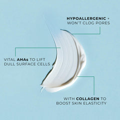 POND'S Rejuveness with AHAs and collagen supports gentle exfoliation and improved skin radiance.