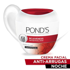 Pond's Rejuveness bottle side view highlighting vitamin E-rich formula for nourishment