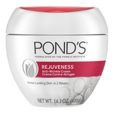 POND'S Rejuveness face cream jar showcases iconic packaging for daily anti-aging care.