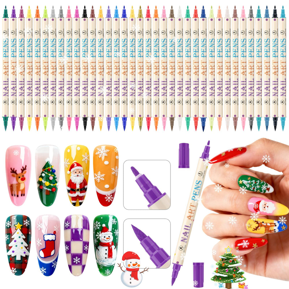 Ponhey nail art pens set packaging showcases organized kit for at-home manicures.