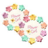 Pop Fizz Designs flower girl hair clips closeup for wedding day styling
