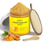 pop modern.c turmeric body scrub packaging aids easy daily exfoliation.