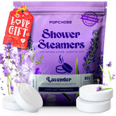 POPCHOSE lavender shower steamers 16-pack for home spa relaxation