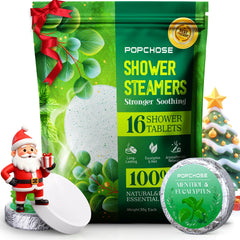 POPCHOSE shower steamers packaging — ready-to-gift spa set for holidays.