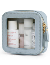 Popvibe Clear Makeup Bag front view highlights transparent design for quick visibility of essentials.
