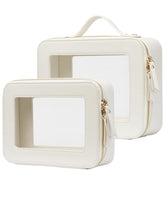Popvibe clear makeup case large offers organized travel storage for cosmetics and skincare.