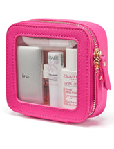 Popvibe mini makeup bag clear design for easy visibility of items.