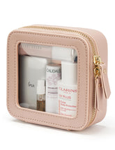 Popvibe small makeup bag with clear design for easy visibility of daily essentials