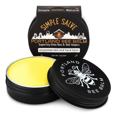 Portland Bee Balm Simple Salve pacific-northwest-beeswax image shows nourished skin