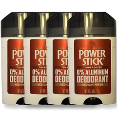 Power Stick Timber Musk deodorant application swipe shows smooth use